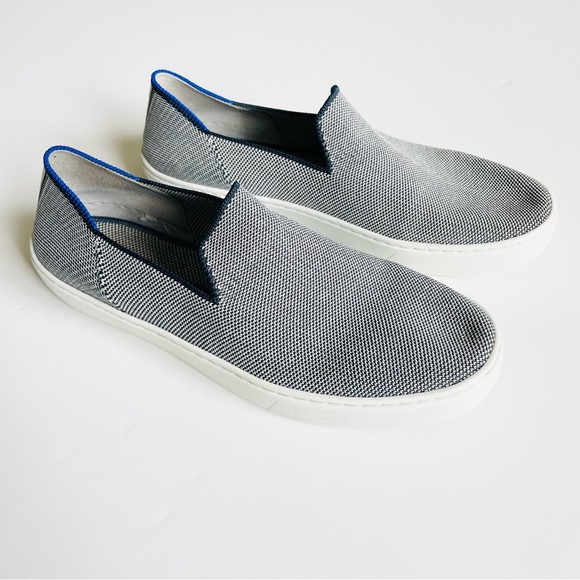 Rothy's Shoes - Rothy’s SIZE 9 The Original Slip On Sneaker in Navy white patterned